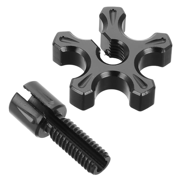 WHAMVOX MLINS Motorcycle Clutch Brake Cable Wire Adjuster with Clutch Adjustment Screw Aluminum for Large Motorcycles Black