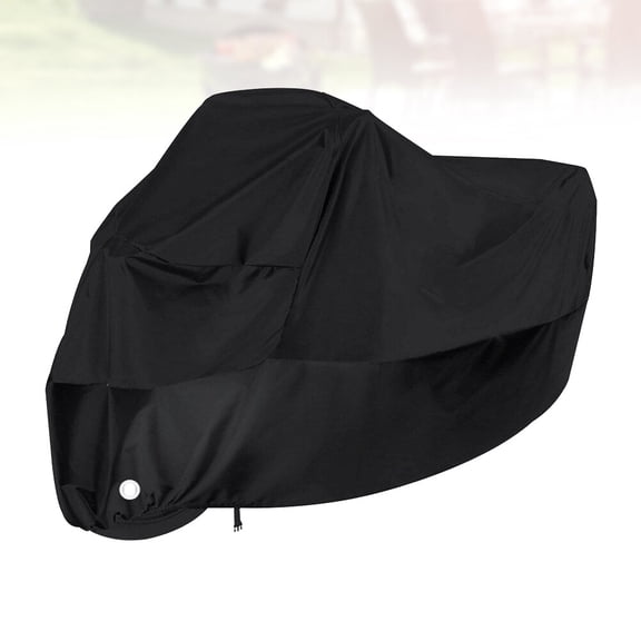 Worgeous  Motorcycle Rainproof Car Clothing Impermeable Motorbike Black