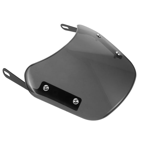 RENACLIPY Vintage Design ABS Motorcycle Wind Protection Windshield Clear Black