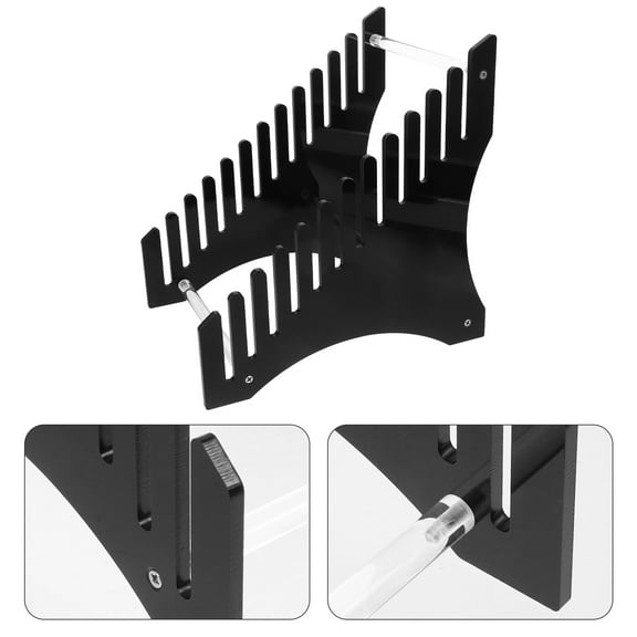 Worgeous  Multi-layer Acrylic Rack Display Shelf Desktop Stand Office Black