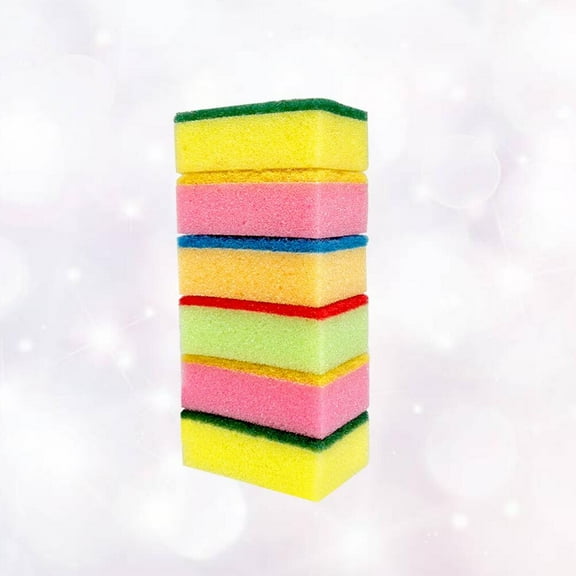 Phenofice 10-Pack Soft Reusable Bathroom Sponges for Bathing and Cleaning, Assorted Colors, and Gentle