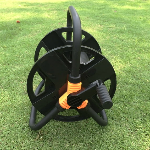 SWETRACE Garden Water Hose Reel Hose Reel Black Stainless Steel 1Pcs