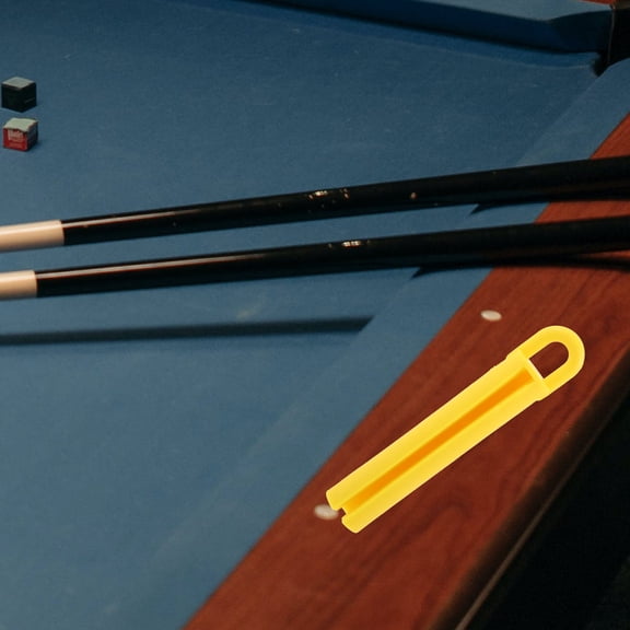 RENACLIPY Wall-Mounted Pool Cue Rack Organizer Holder for 5 Billiard Cues with Space-Saving Design and Accessory Storage