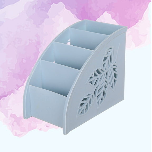 COSMOBETTY Desk Side Storage Organizer Blue Plastic 1Pcs For Space Saving