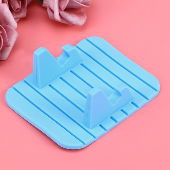 COSMOBETTY Universal Phone Holder Car Dashboard GPS Desktop Bracket Blue 1Pcs 3.9x3.1x1.6in