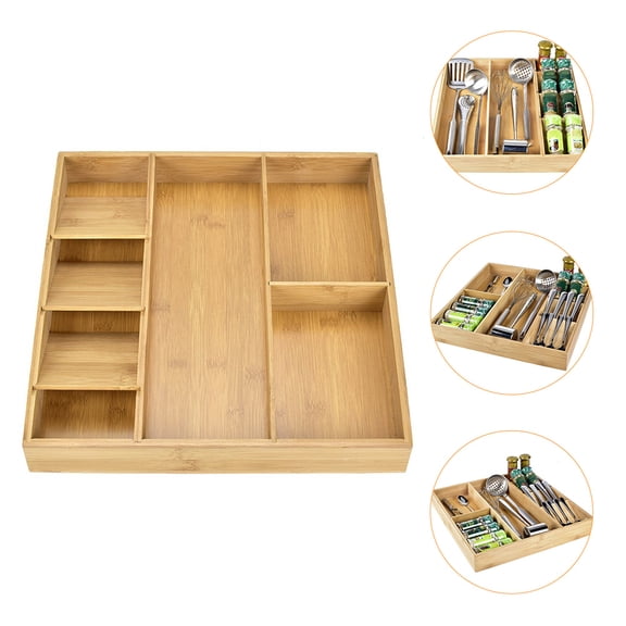 COSMOBETTY Bamboo Chopsticks Case for Kitchen Use 1Pack 15.7X14.9X2.2In