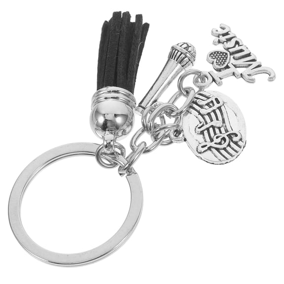 Worgeous Music Themed Key Chain Music Instrument Key Pendant Key Ring Decor Bag Decoration