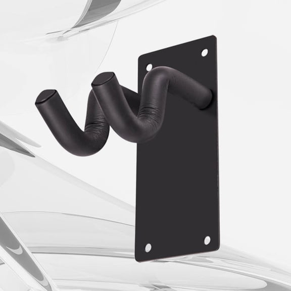 Worgeous Musical Instruments Hanging Hook Guitar Wall Mount Support Hook for Ukulele Violin Guitar (Black)