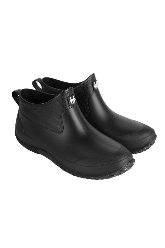 Non-slip Rain Boot Rainshoes for Man Work Men and Women Black