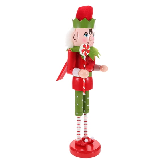 Worgeous Nutcracker Decor Nutcracker Elf Decoration Wood 1Pack