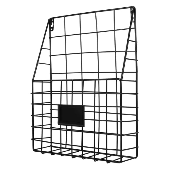 WHAMVOX Wall Mounted Storage Baskets Metal Wire Organizer for Files Magazines Decorative 1 Set
