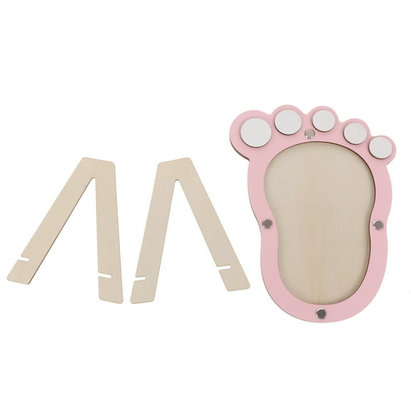 WHAMVOX Pink Newborn Photo Frame for Baby Girl First Year Milestones Decorative Keepsake 8.5 x 6.5 Inches