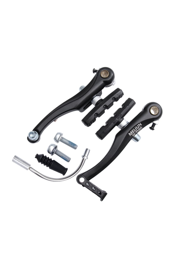 One Pair Mountain Road Cycling Bike Pads Braking Shoes Blocks Cycling Accessories (Black)