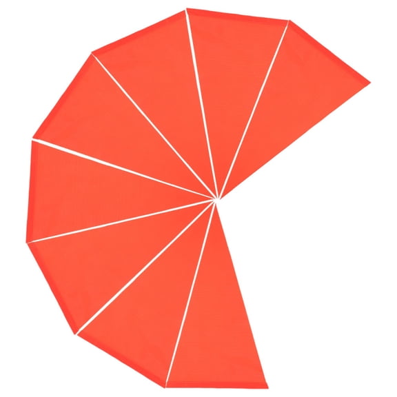 BESTYASH 8Pcs Durable Orange Bicycle Warning Flag Lightweight Waterproof PVC Material for Bike
