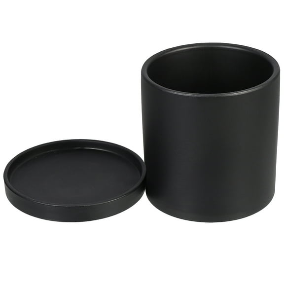 Worgeous Outdoor Drainage Simple Ceramic Flowerpot Flower Pot 12.2X12X12CM Black