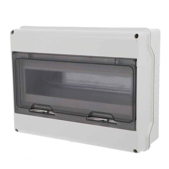Worgeous Outdoor Electrical Breaker Box Waterproof Distribution Box With Circuits, Ideal For Home Rv Solar Powers System Heavy Duty Din Rail Junction Box 12 Circuits