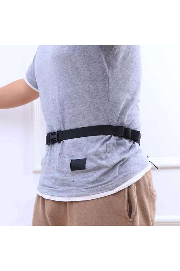 Outdoor Sports Belt Multi-function Match Number Plate Fixed Belt Running Competition Waist Belt (Black)