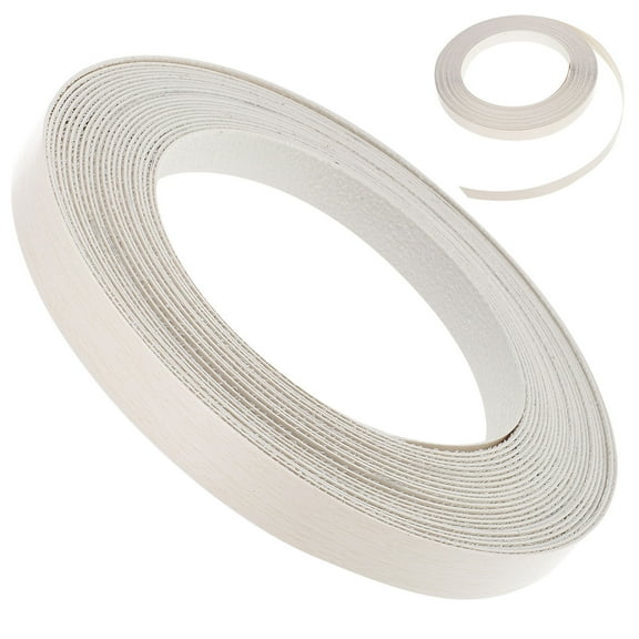 RENACLIPY Pre-Glued Beige PVC Edge Banding Tape for Cabinets and Desks, Furniture Trim Adhesive Tape