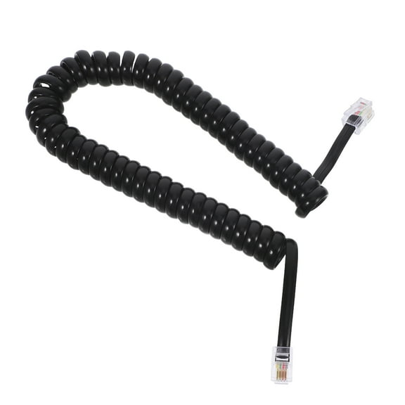 Worgeous  Phone Cord Holder Line Wire Ribbon Sleeve Gift Webbing Black