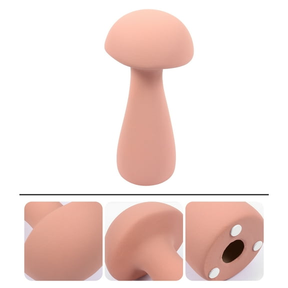 Worgeous Pink Ceramic Mushroom Pendant for Decoration Waterproof and Gift Idea 2.5 Inches