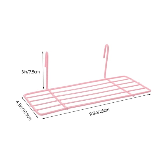 Worgeous Wire Storage Basket Rack for Grid Panel, Straight Shelf Organizer, Practical Under Shelf Storage 24 x 12 x 8 Inches
