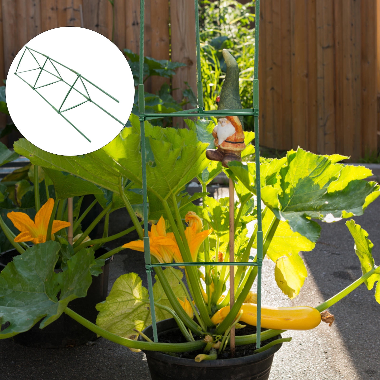 RENACLIPY Iron Garden Trellis - Decorative Climbing Plant Support Rack for Tomatoes, Vines, Flowers, and Vegetables