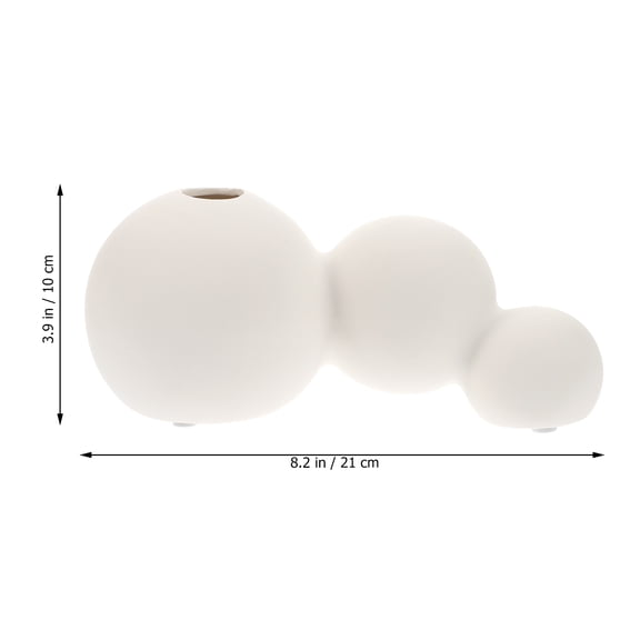 COSMOBETTY Modern Elegant Vase Decorative Purpose Unglazed Pottery Household Decor Wedding 1Pack