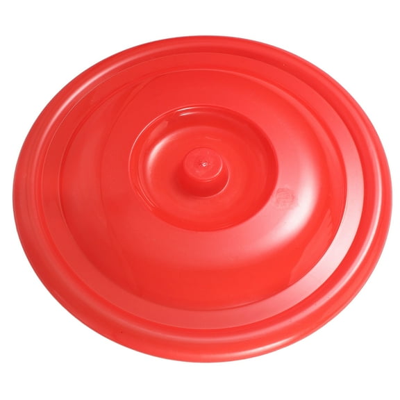 Worgeous Plastic Bucket Lid Sanitation Waste Bin Cover Garbage Can Replacement Boxes Red