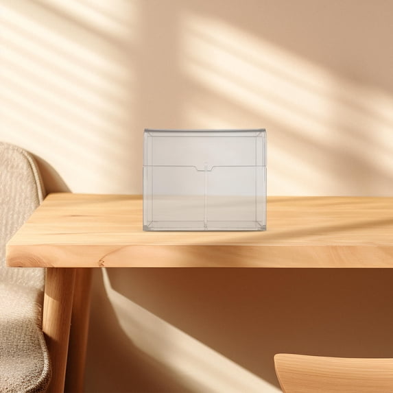 Worgeous Plastic Card Storage Organizer Story Cards Flashcards Playing Cards Transparent Acrylic Box