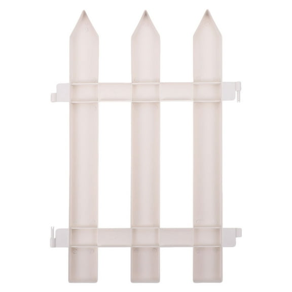 Worgeous  Plastic Fence Plastics Garden Edging Border Decorative White