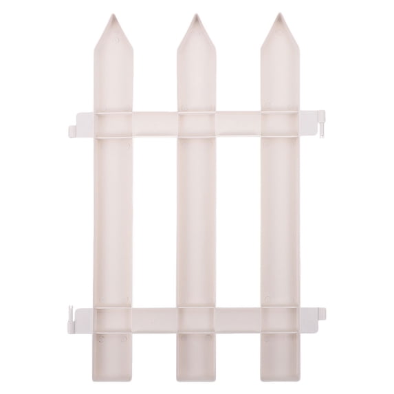 Worgeous White Plastic Garden Fence Edging Border Decorative Lawn Yard Outdoor Landscape Trim
