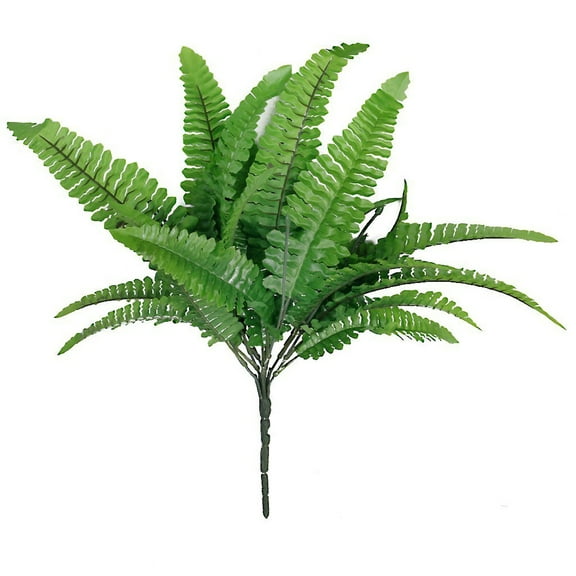 Worgeous Plastic Fern Grass Leaves Plant for Home Wedding Decoration (Green)