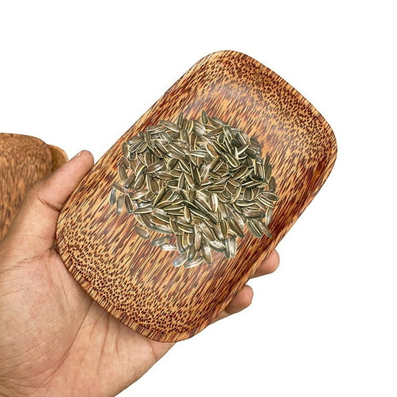 Phenofice Natural Wood Fruit Plate Assorted Colors Snack Serving Tray 1 Piece