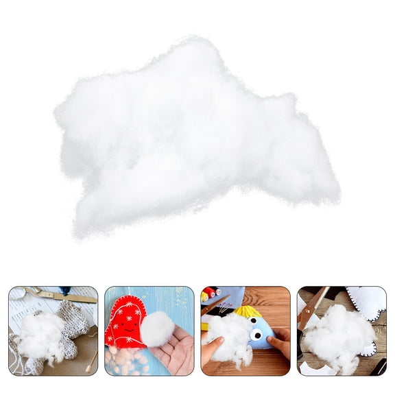 RENACLIPY White Polyester Fiber Filling for Stuffed Animals and Pillows, 1 Bag Soft, , Stuffing Material