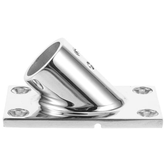 WHAMVOX 1Set Multipurpose Plated Silver Rod Support Bracket for Rv Awnings Closets and Fiberglass Boats