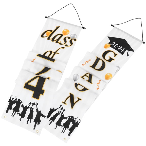 Worgeous Porch Signs Grad Graduation Season Gatepost Couplet Party Decorations