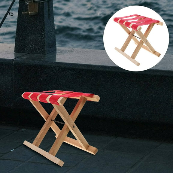 RENACLIPY Compact Foldable Wooden Bench, Portable and , Assorted Colors for Home, Travel, Camping, and Outdoor Use