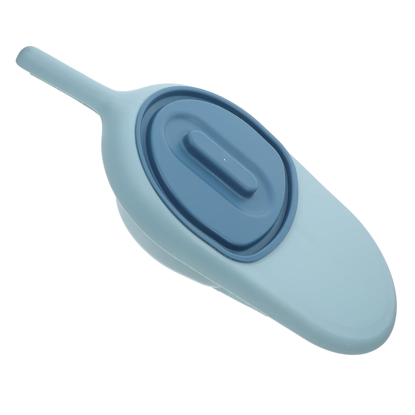 Worgeous Portable Bed Pan With Sealing Cover Anti Spill Or Splash For The Elderly Women Men Bedridden Patients Medicals Centers Home Use Sky Blue