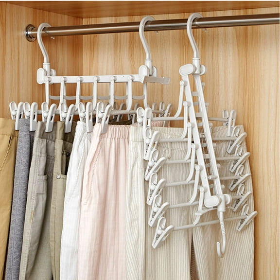 Worgeous Multifunction Clothes Hanger PP Multi-functional Women Hotel Use 1Pack