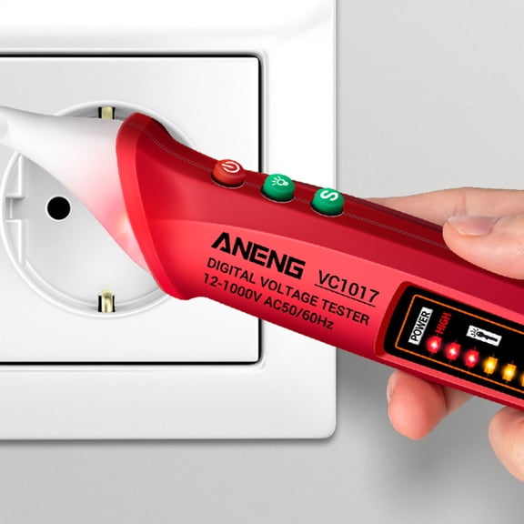 Worgeous Portable Non contact Voltage Tester Pen with Flashlight Durable Design