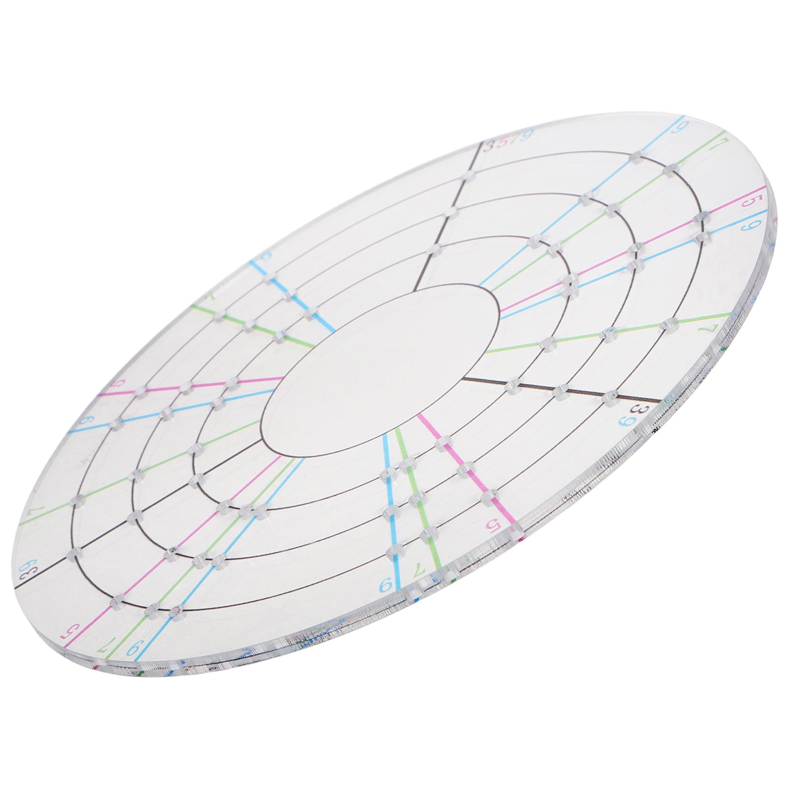 Circular Divider Pottery Tool - 12cm Acrylic Clay Trimming Gadget For Ceramics & Art Crafts