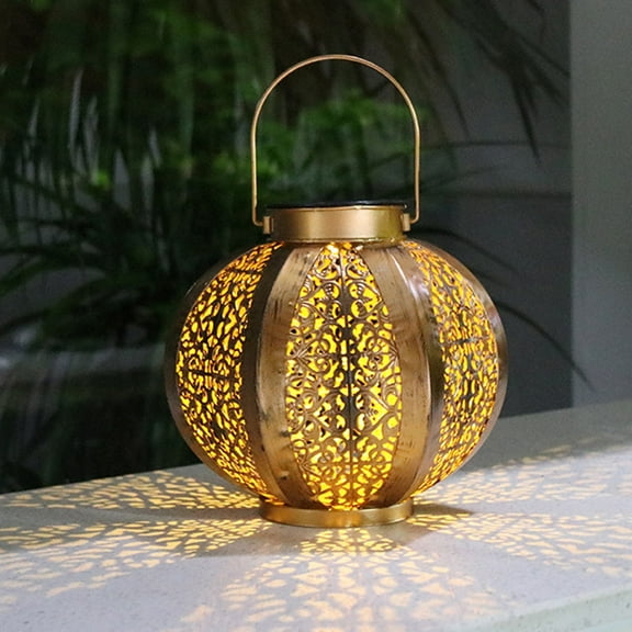 Worgeous Powered Hanging Lantern for Illumination Warm Atmosphere Outdoor Use 7938818