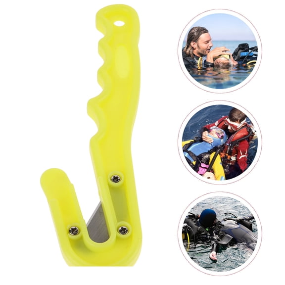 Worgeous Practical Diving Wire Cutter for Home Use Made of PP and High Carbon Steel Yellow Color