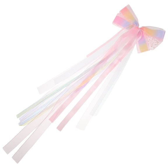 COSMOBETTY Pink Polyester Bowknot Crafts for Girls Wedding Decor 1Pcs