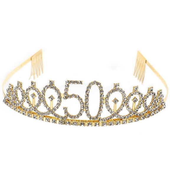 Worgeous Princess Rhinestone Headband Birthday Crown Queen Crowns