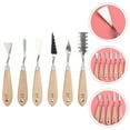 thumbnail image 1 of Worgeous Professional Oil Painting Spatulas with Smooth Wooden Handles for Art Painting 6 Pieces, 1 of 8