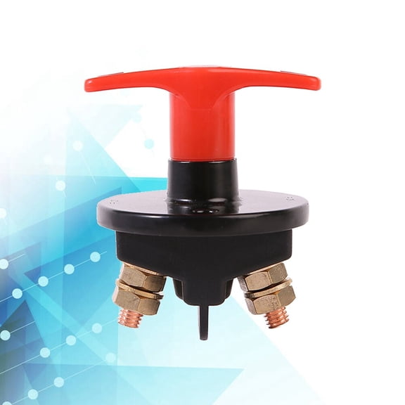 Worgeous Professional Racers Battery Disconnect Isolator Power Cut OFF Switch 1Pack for Automotive Wire Leads