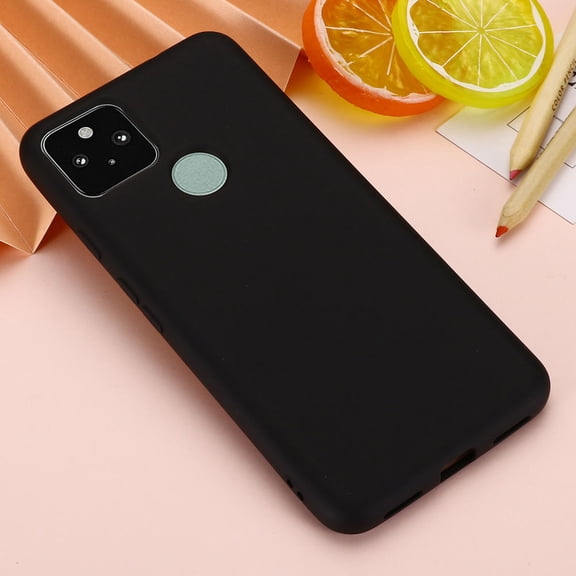 YOSADIER 1Pc Liquid Silicone Protective Phone Case Black Shockproof Anti Drop Anti Scratch Cover for 5A