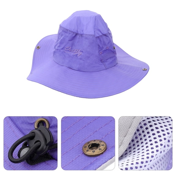 Worgeous  Quick Drying Bucket Hat Purple Gift for Men and Women