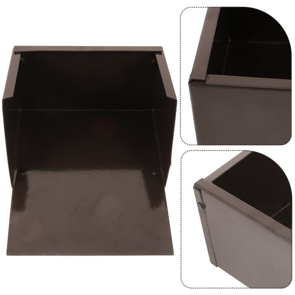 Worgeous Gutter Splash Block Brown Aluminum Alloy Coffee Prevent Water Splashing House 1Pcs